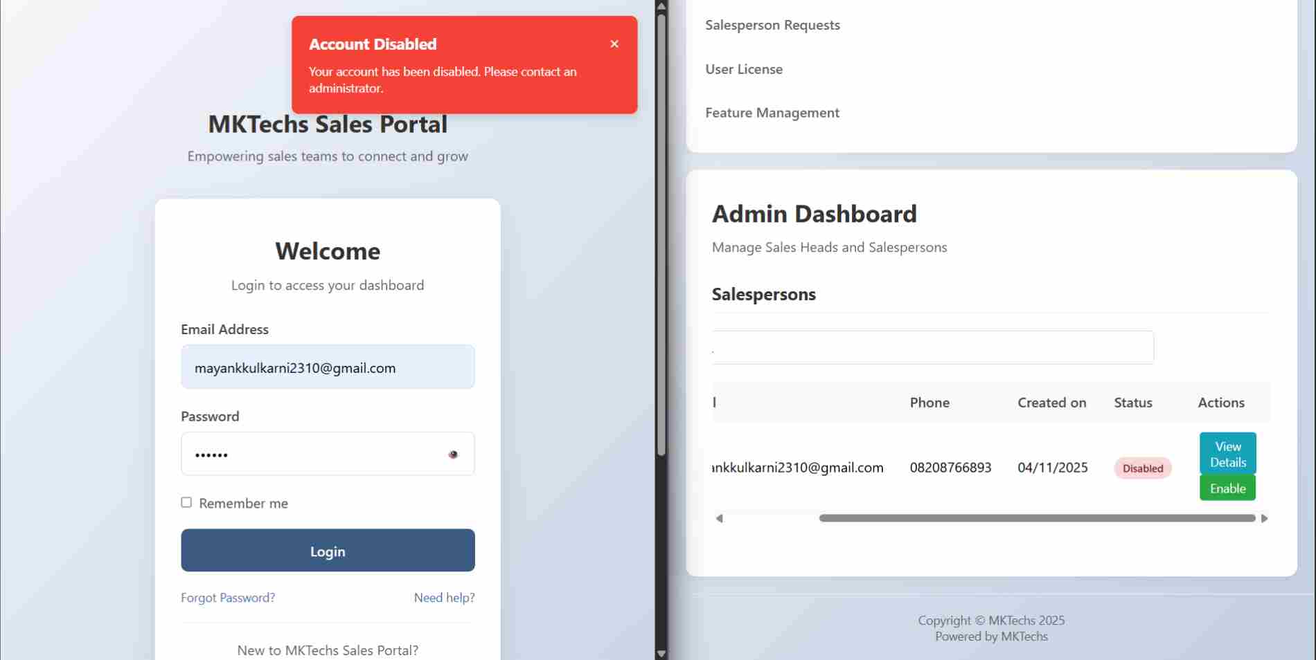 Login Control