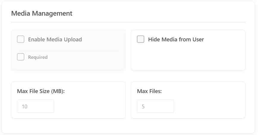 Media Type Control